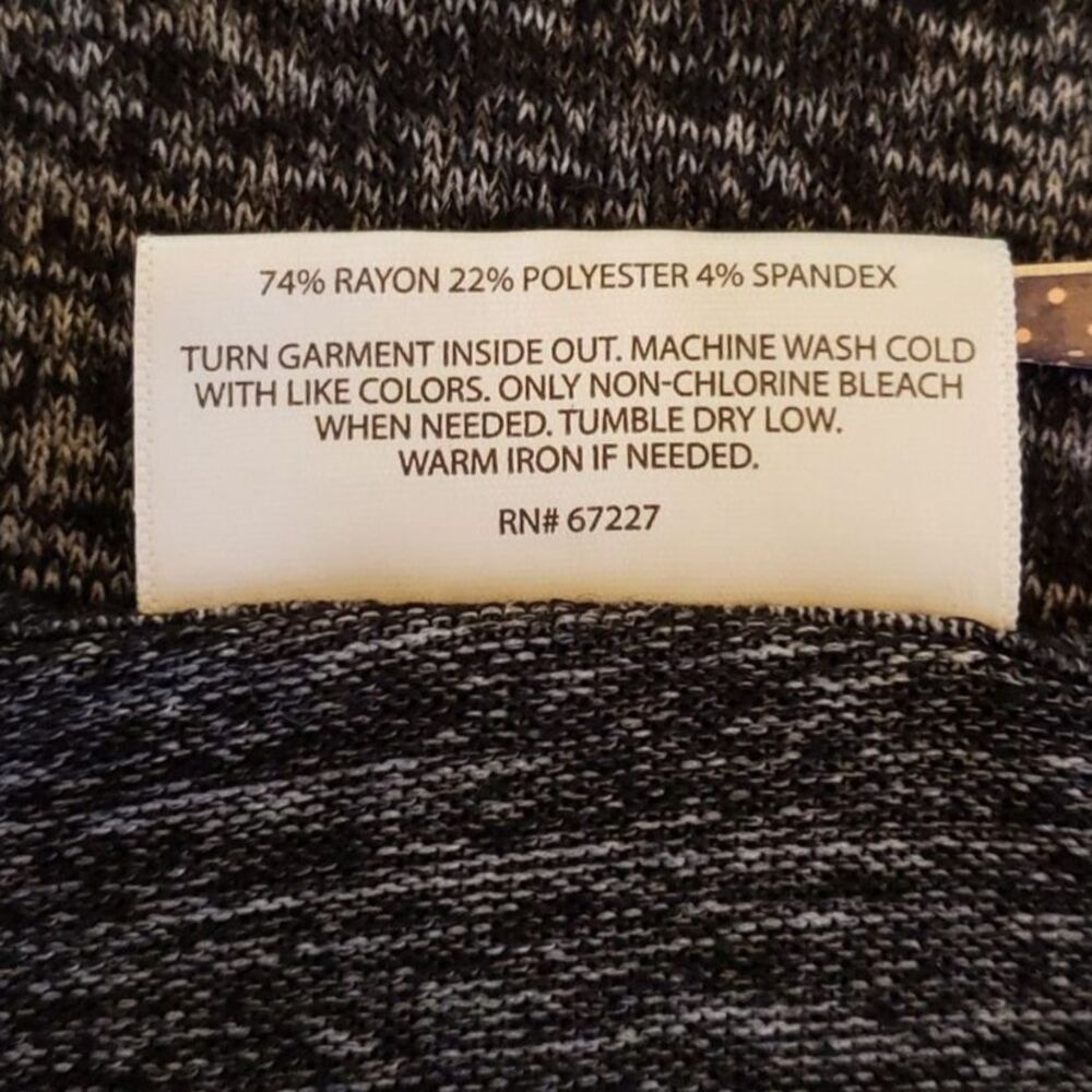 Bobbie & Brooks Ladies Tank Top Black & Grey Size 2X - Picture 8 of 8